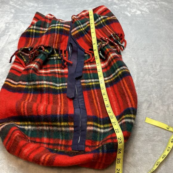 Vintage Kayso Tartan Plaid Baby Bunting Blanket Royal Stewart Wool Great Britain - Picture 7 of 10